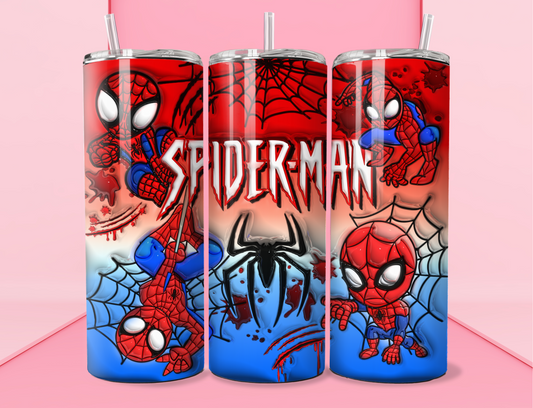 3D Spidey 20oz Skinny Tumbler