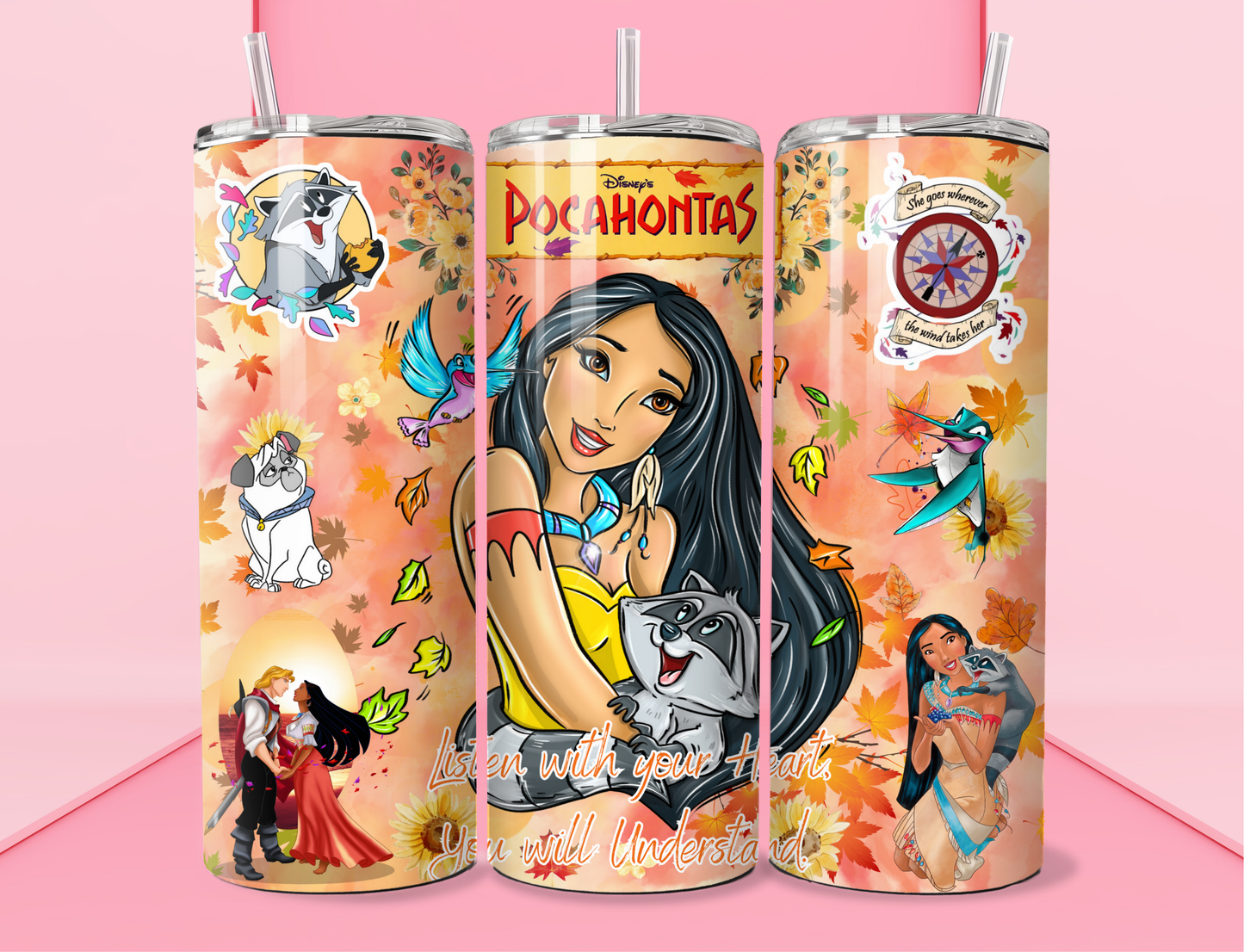 Pocahontas 20oz Skinny Tumbler