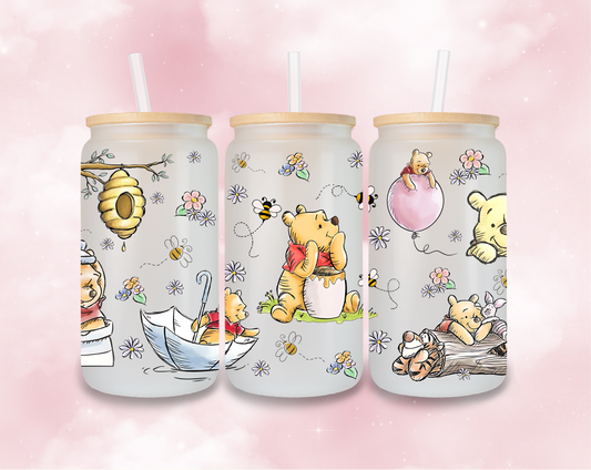 Pooh Glass Can