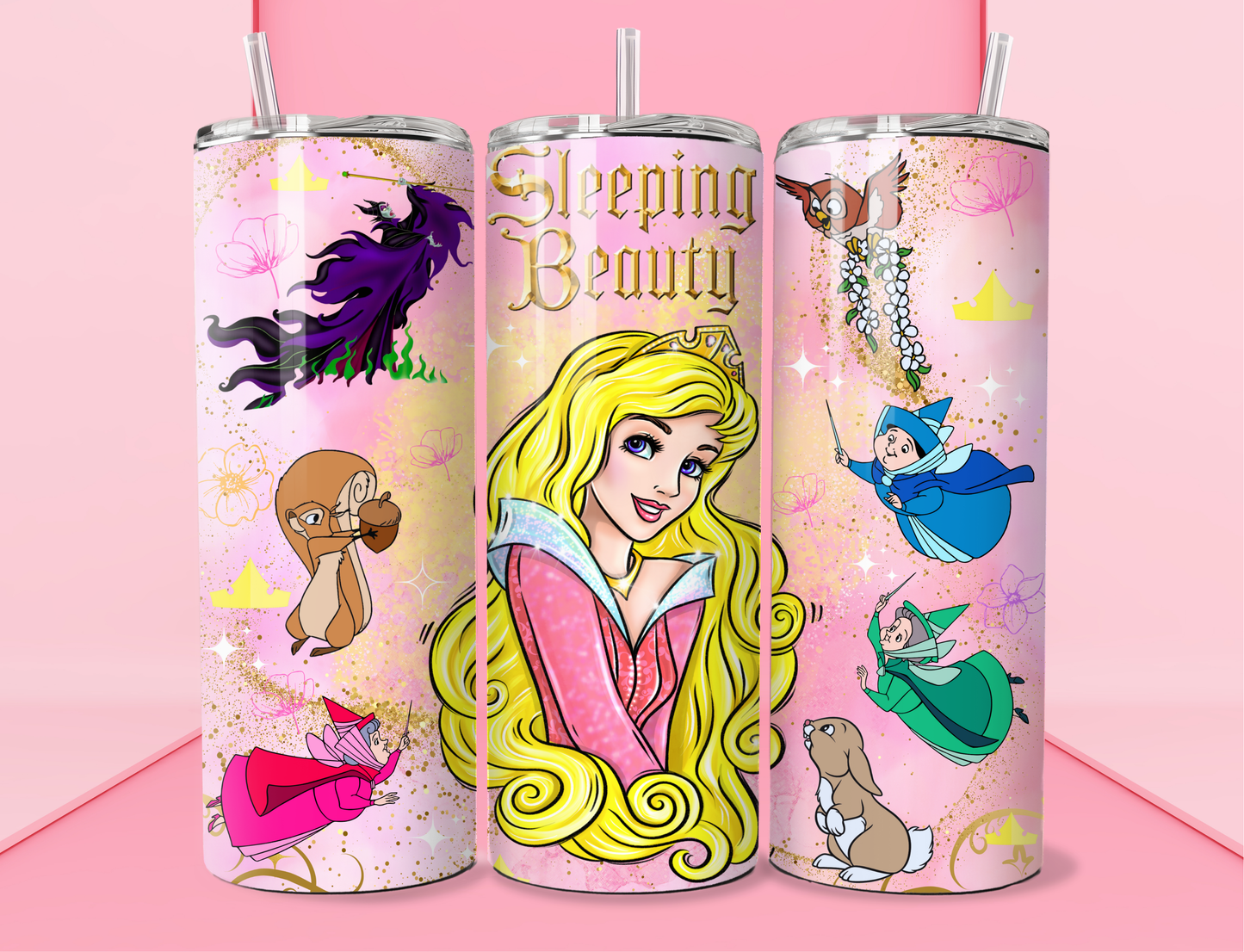 Sleeping Beauty 20oz Skinny Tumbler